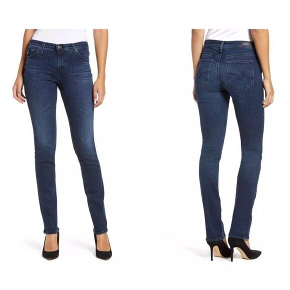 AG Adriano Goldschmied The Harper Essential Straight Jean Size 30 Dark Wash - Picture 1 of 6